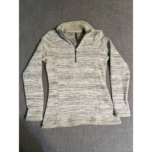 KUHL ASCENDYR 1/4 Half Zip Fleece Pullover Sweater Jacket Ash Gray Womens‎ S